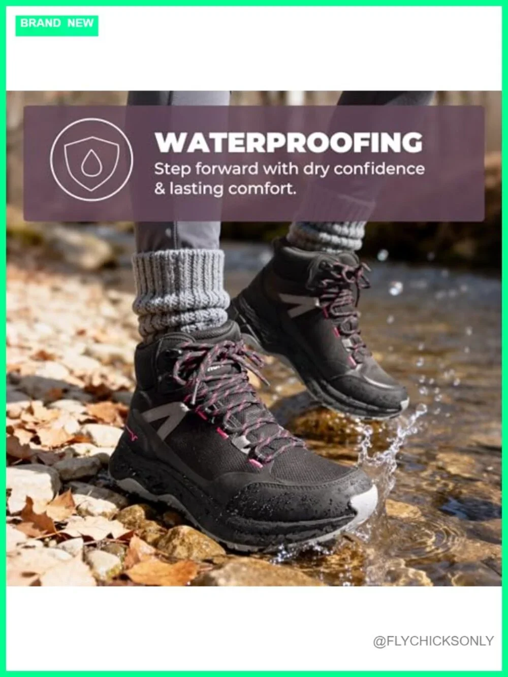 Waterproof Hiking Boots Lightweight Non-Slip Ankle Boot Outdoor Trekking